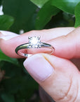 Round diamond solitaire ring