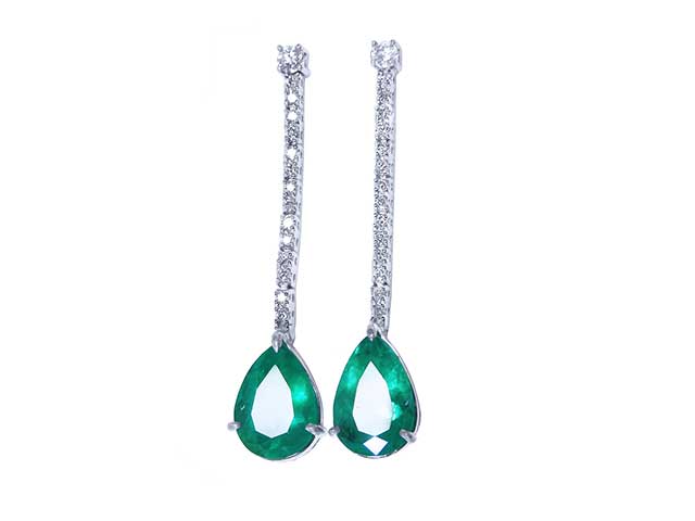 Affordable emerald earrings