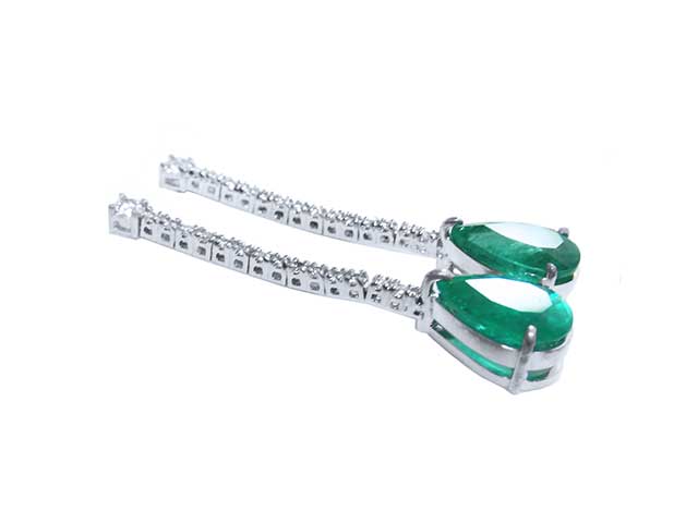 Modern emerald earrings fine jewelry