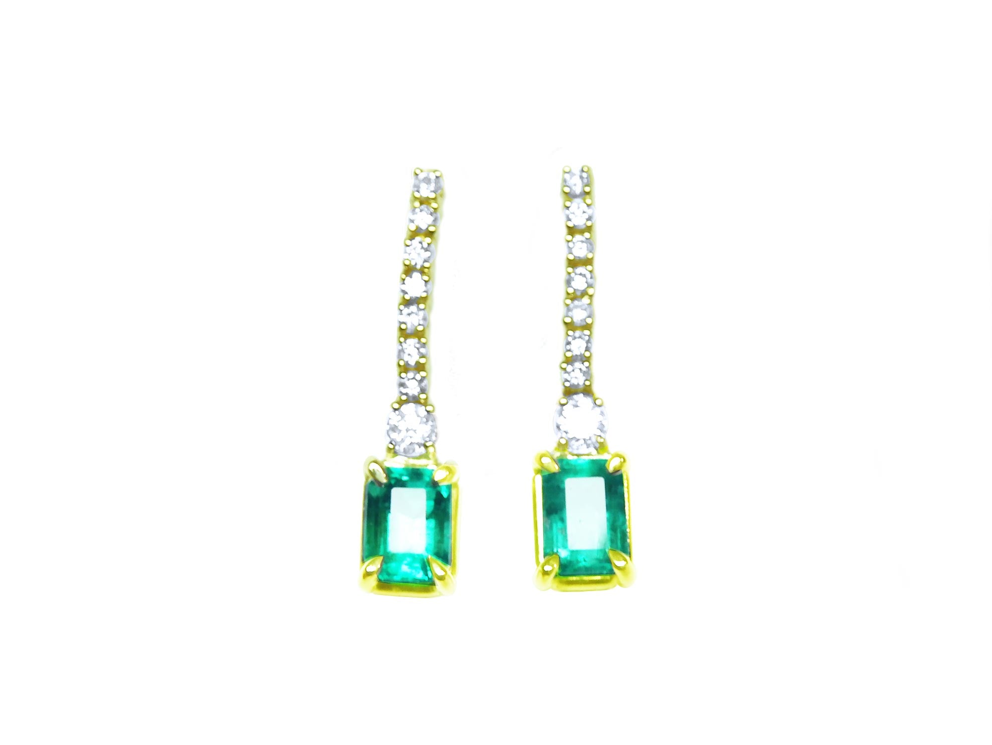 Colombian emeralds wholesale earrings