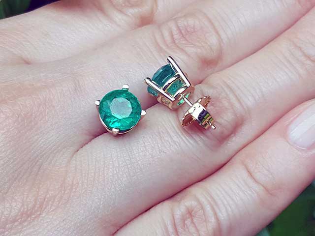 Authentic Colombian emerald jewelry