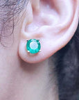 Genuine Emerald earrings for  mother’s day