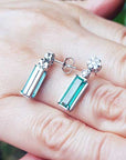 Green gemstone earrings for sale