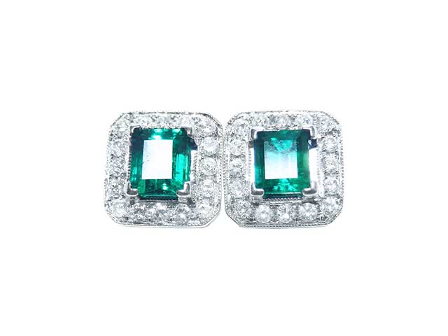 Emerald from Colombia earrings