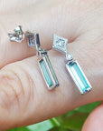 Bridal May birthstone earrings
