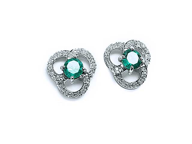 Mother’s day emerald earrings