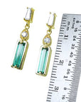Genuine emerald earrings wholesale