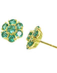 Colombian  emerald earrings for sale