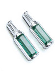Vibrant emerald stud earrings