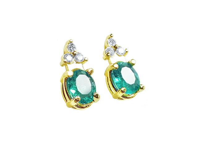 Authentic emerald sutd earrings
