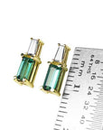 White and yellow gold fine emerald jewelry