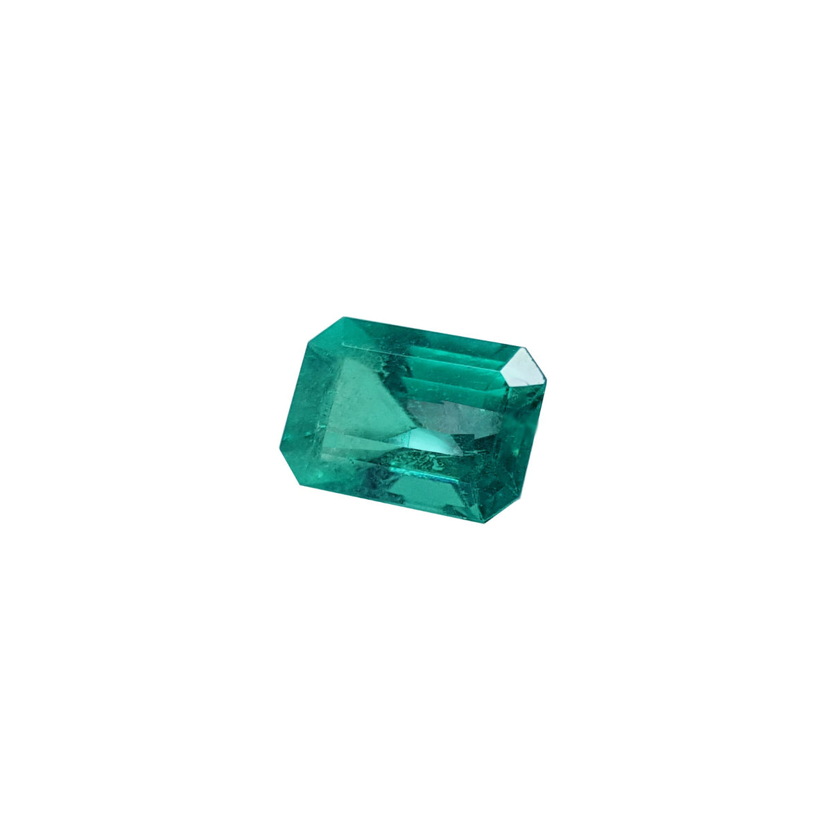 Loose natural colombian emerald from the Muzo mines.
