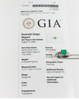 GIA report colombian emerald ring