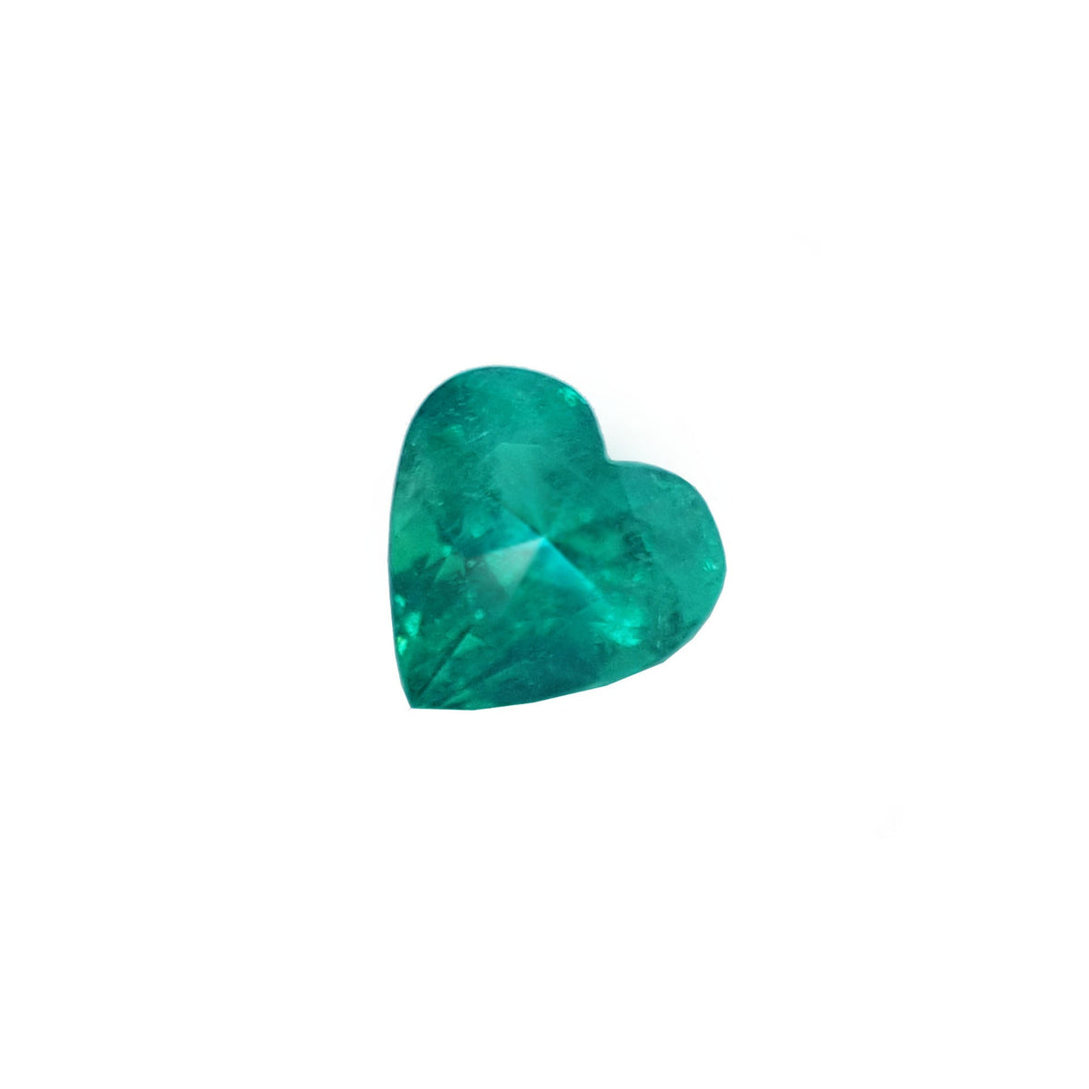 Genuine certified by GIA loose Colombian emerald heart cut Muzo 