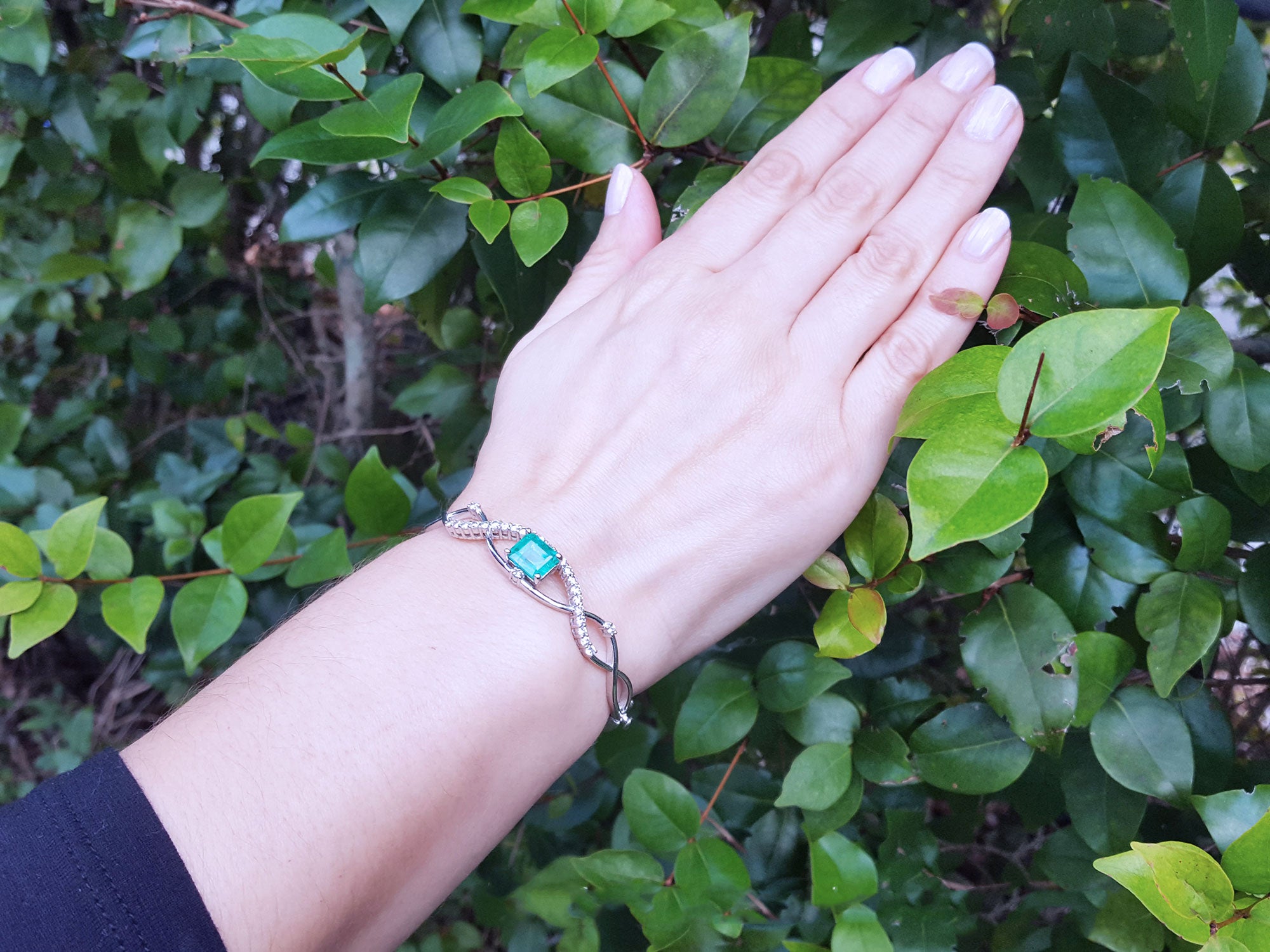 for mom Emerald bangle bracelets for sale in USA