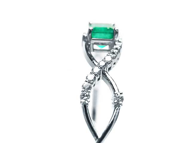 Emerald-cut real emerald bracelets