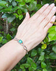 Genuine Colombian emerald bracelet