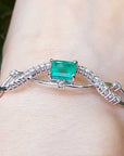 Modern emerald bracelets fine jewelry