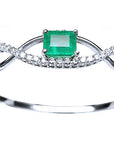 Emerald and diamond bracelets for women