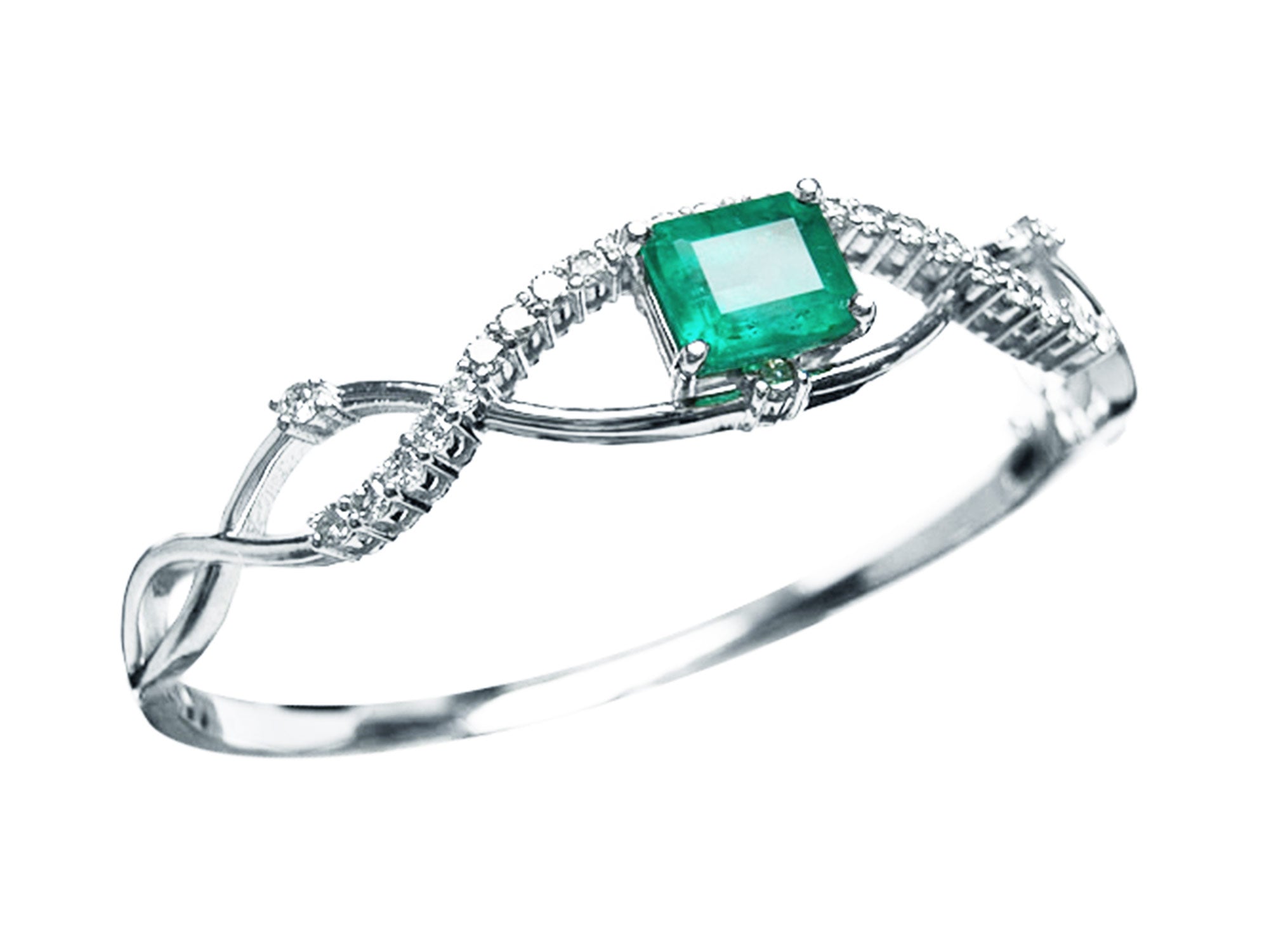 Moyher&#39;s Day Emerald bangle bracelets for sale