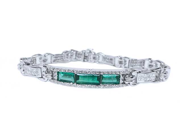 Women’s Natural emerald bracelet