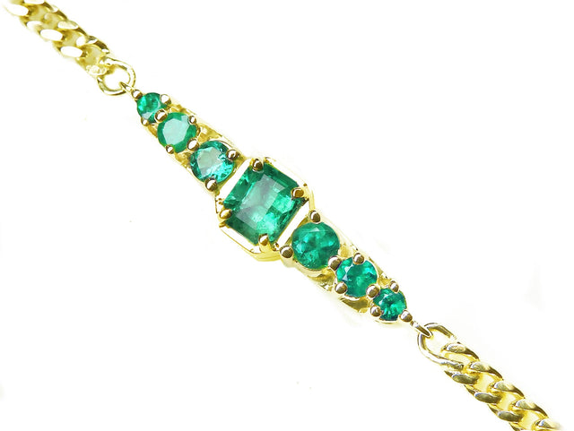 Real Emerald tennis bracelet for sale