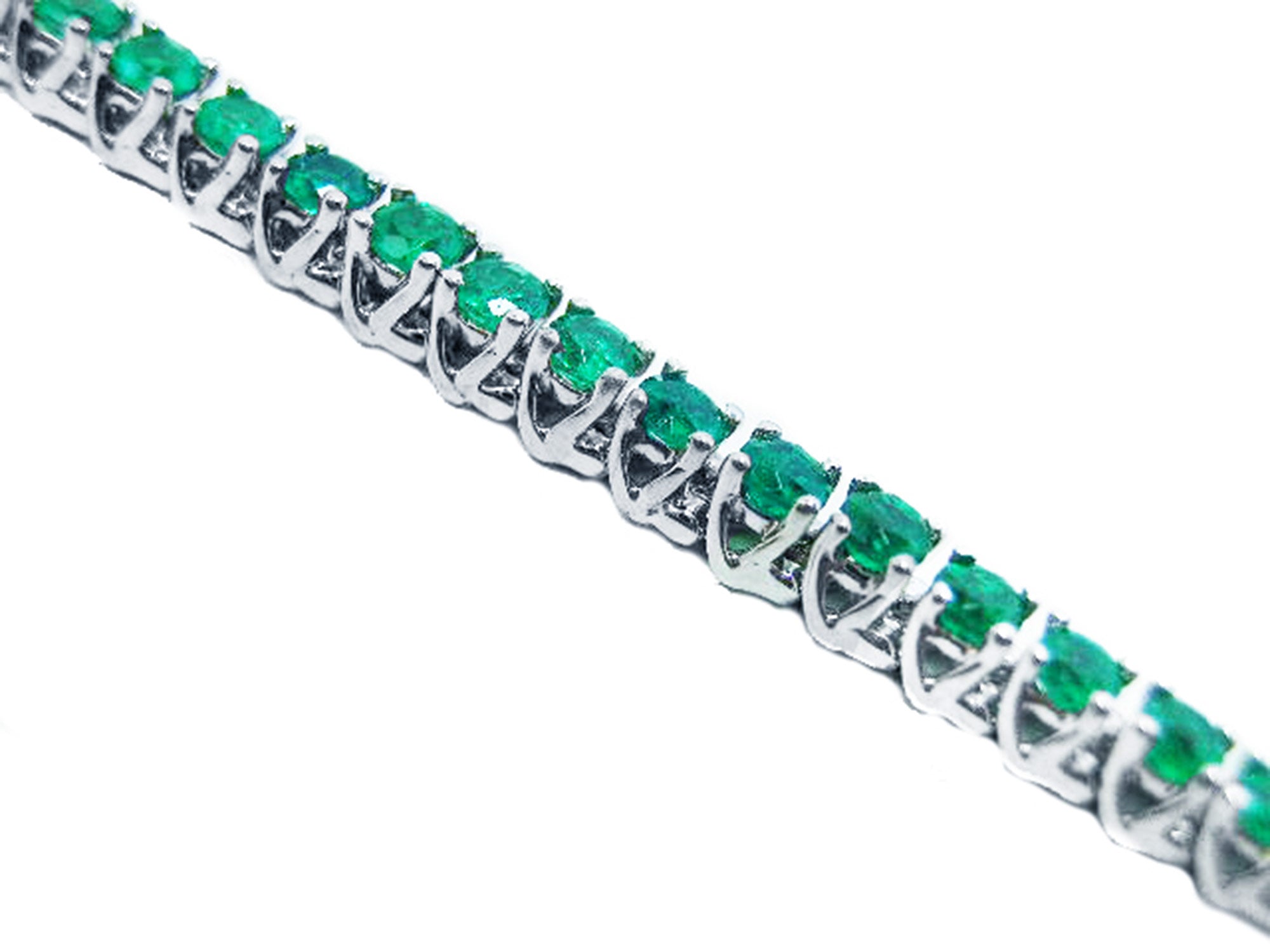 Emerald tennis bracelets for sale