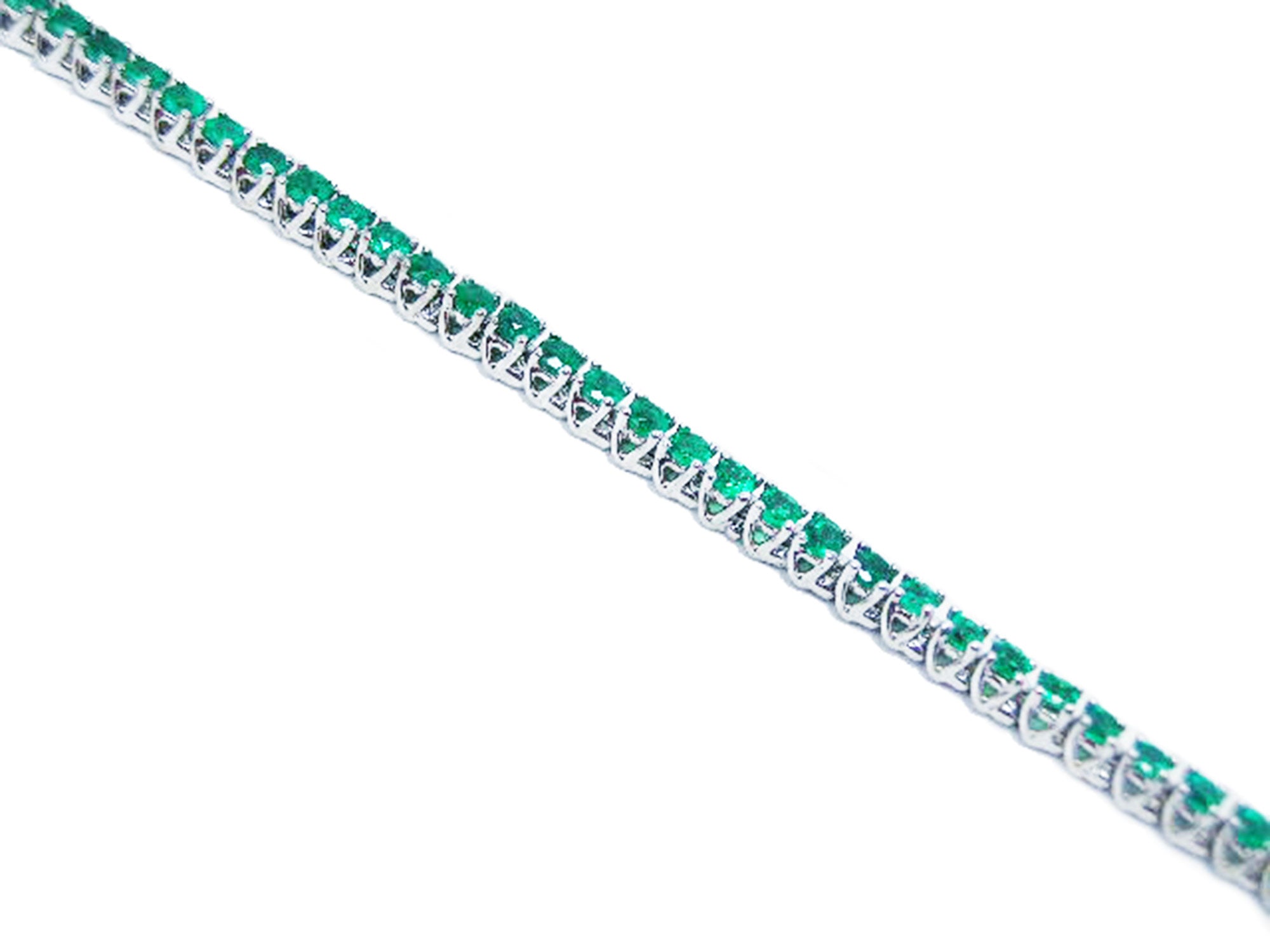 14k Emerald tennis bracelets for sale