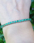 Colombian emerald bracelet for sale