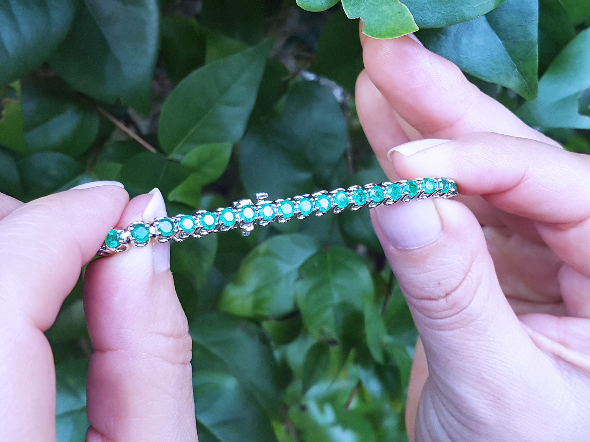 Authentic Colombian Emerald tennis bracelets