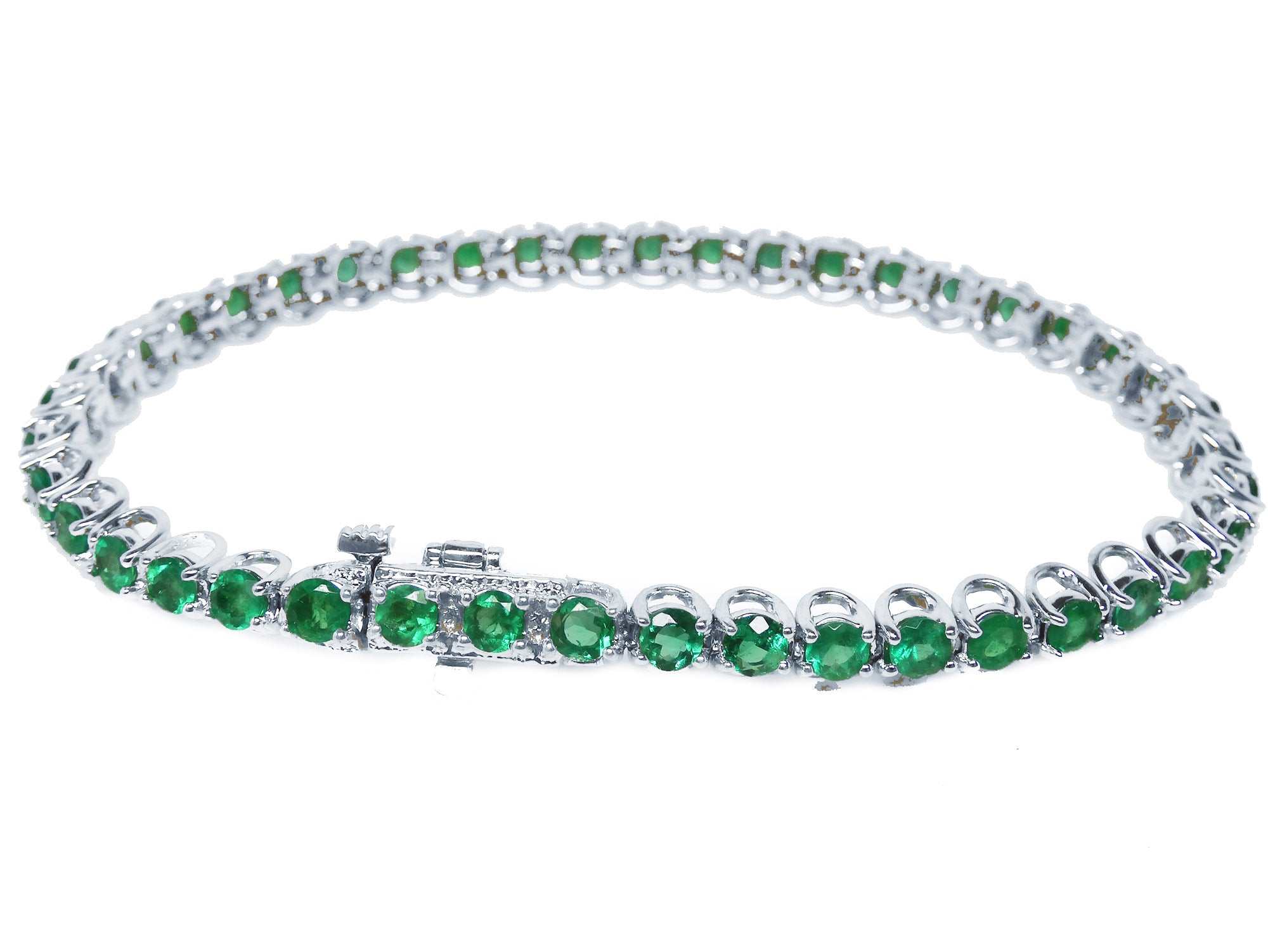 Colombian Emerald tennis bracelets for women