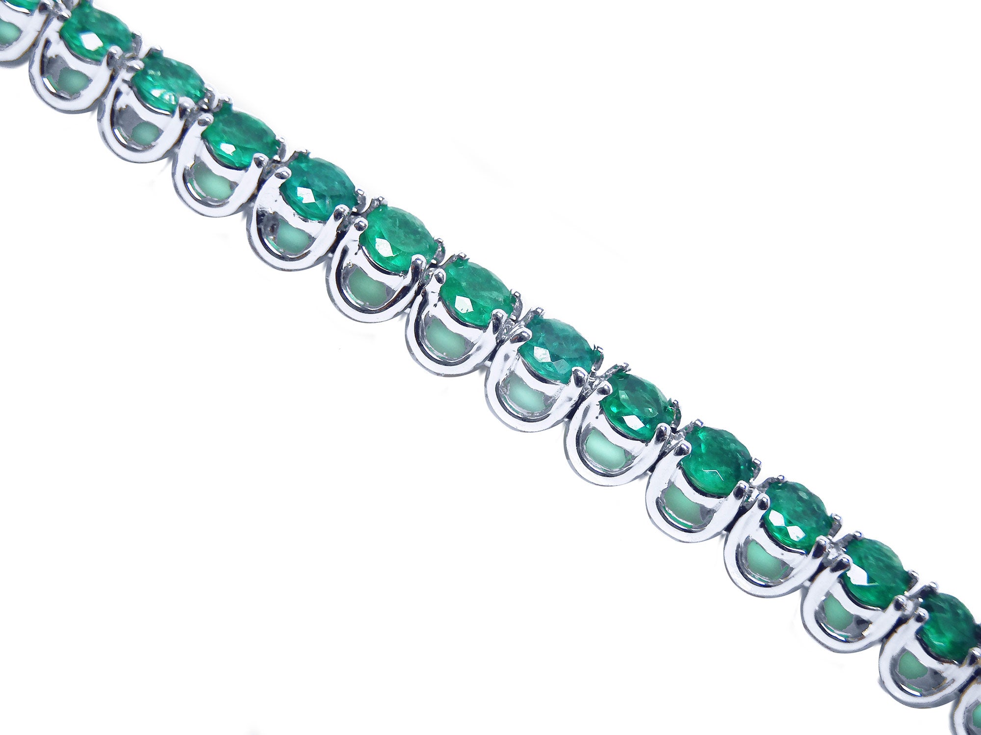 Emerald tennis bracelets for sale