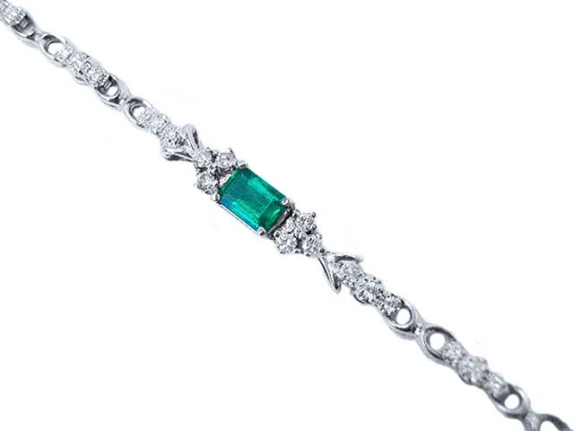 Colombian emeralds women bracelet