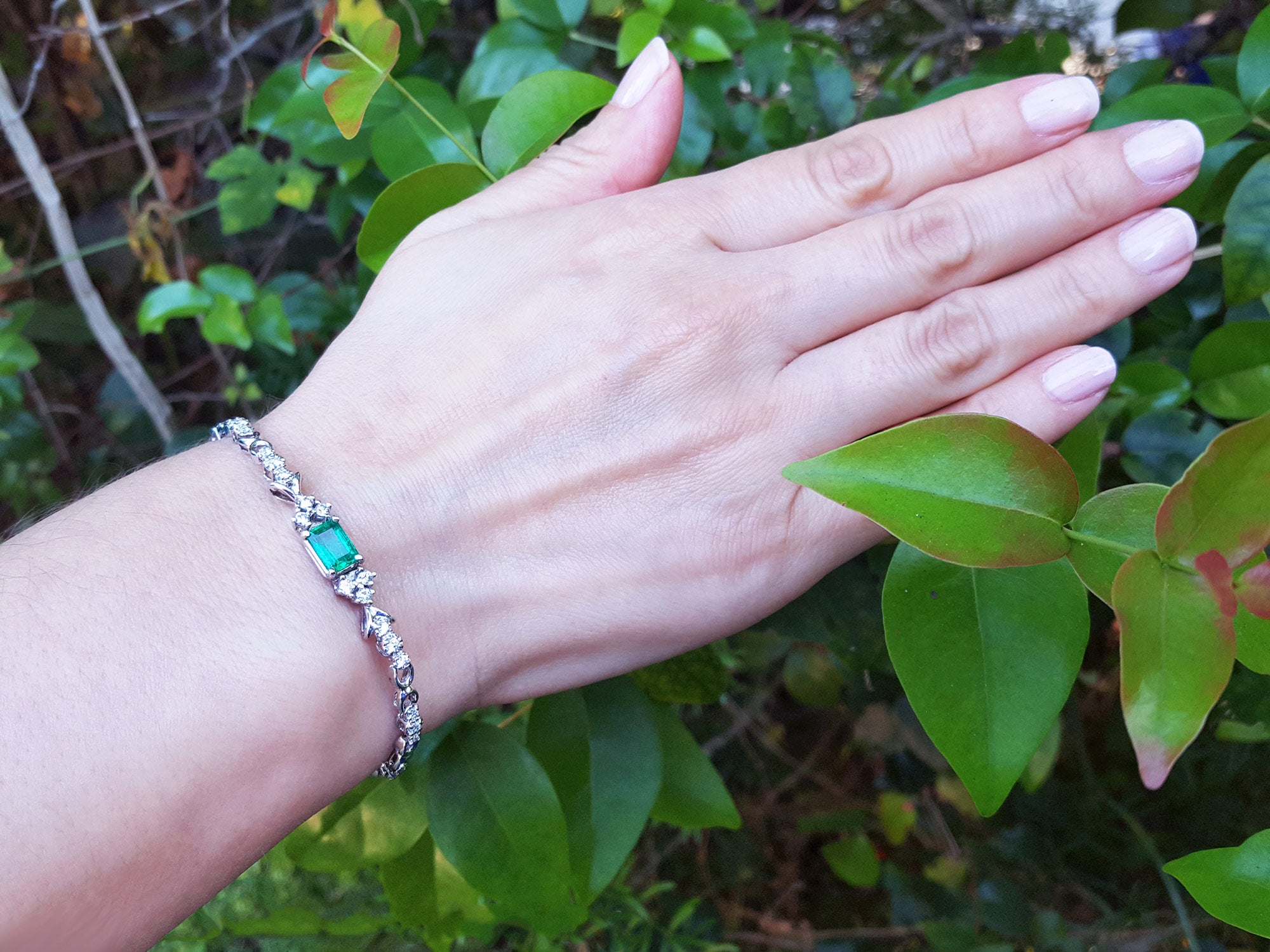 Real Colombian Emerald bracelets for sale