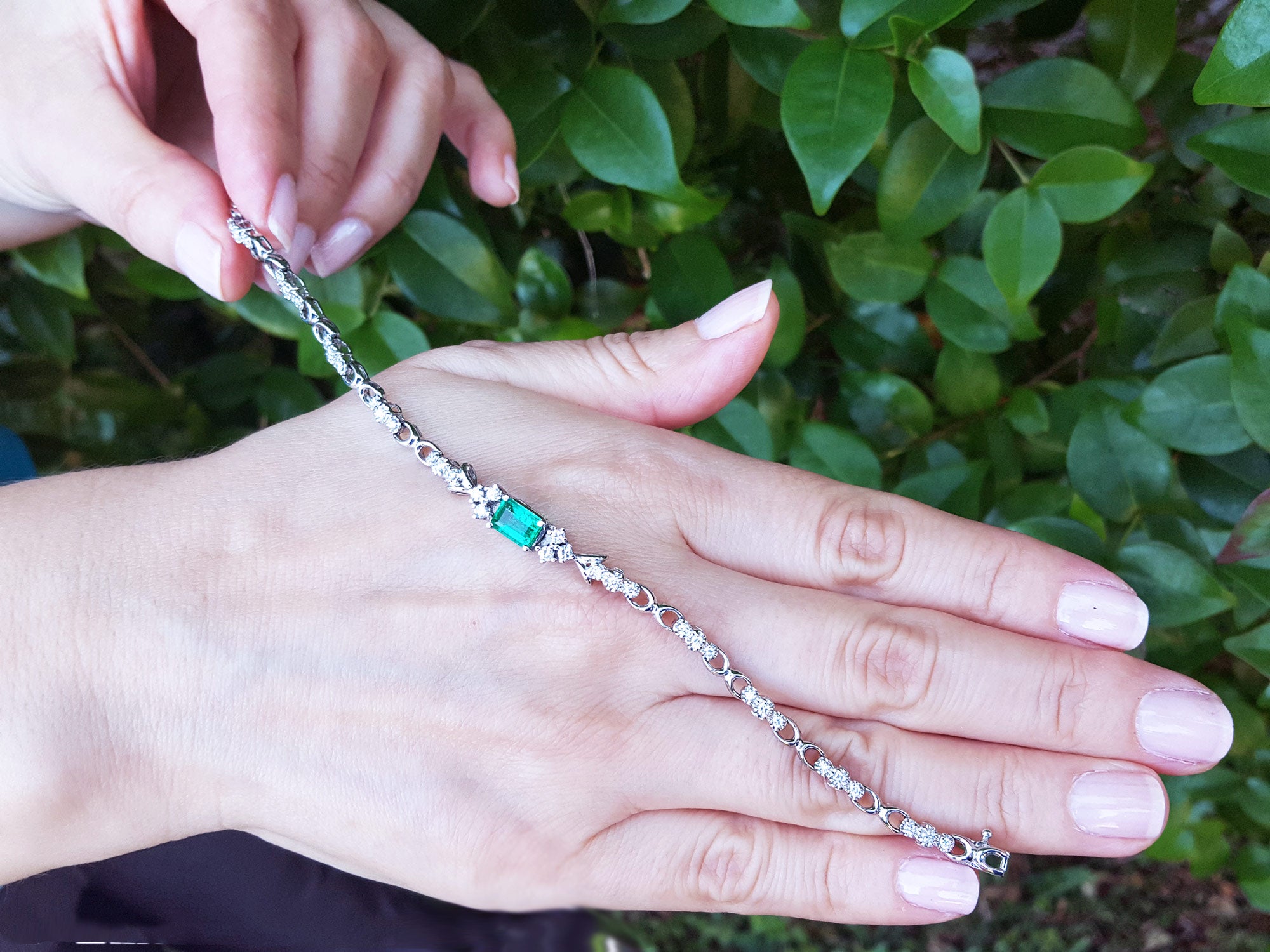 Authentic Colombian Emerald bracelets for sale
