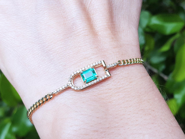 May Birthstone bracelet for women