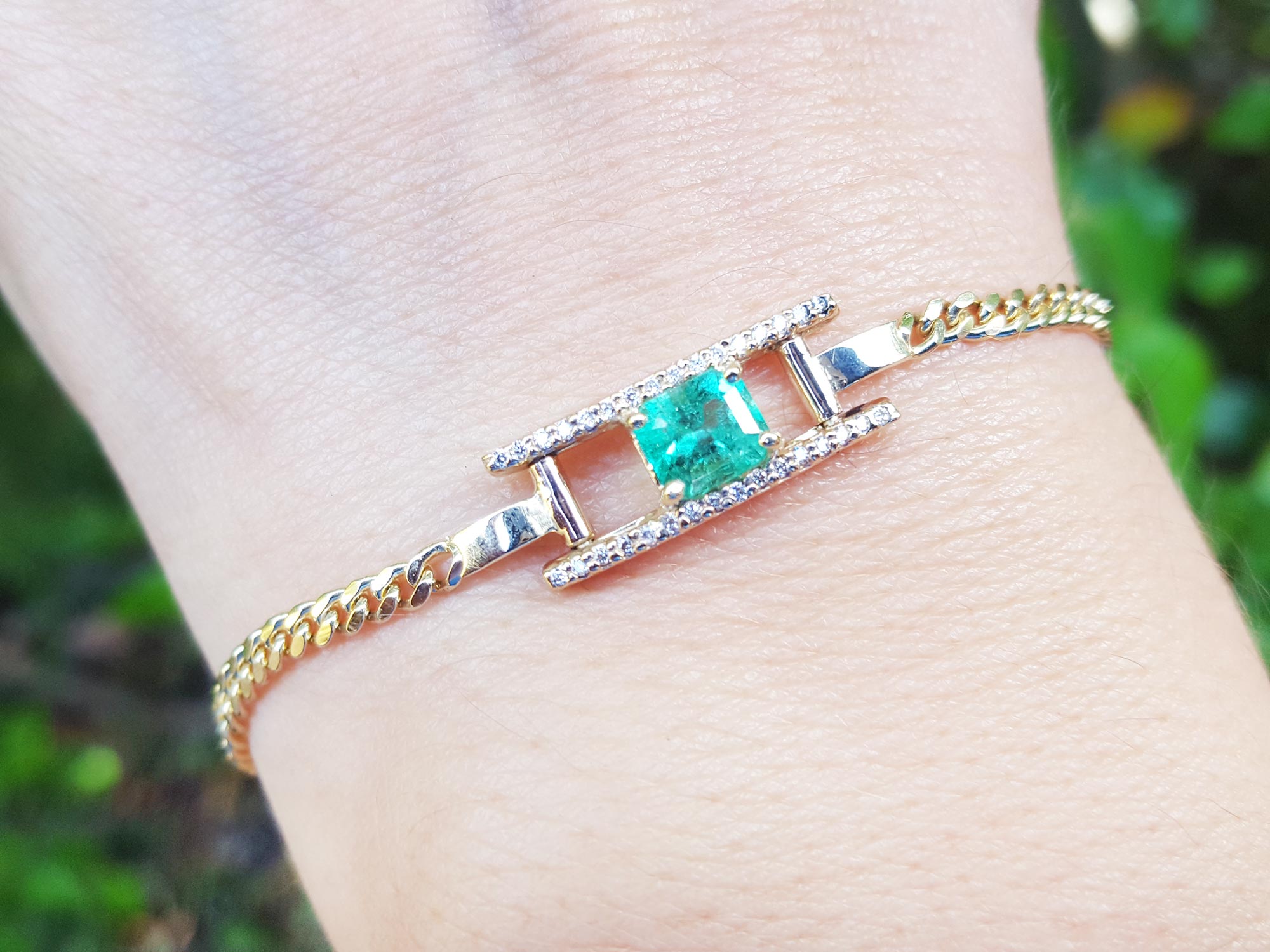 Colombian emerald bracelets