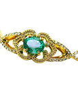 Emerald bracelet made in USA