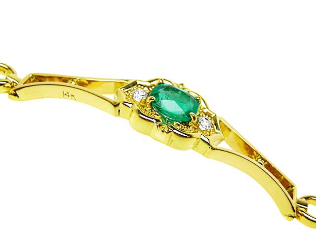 Genuine emerald jewelry