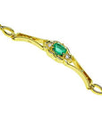 Vibrant emerald ladies bracelet