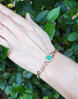 Genuine emerald bracelet