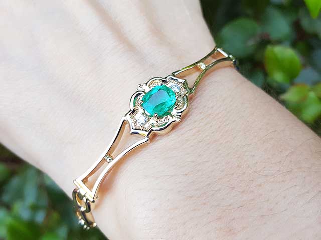 Colombian emerald bracelet