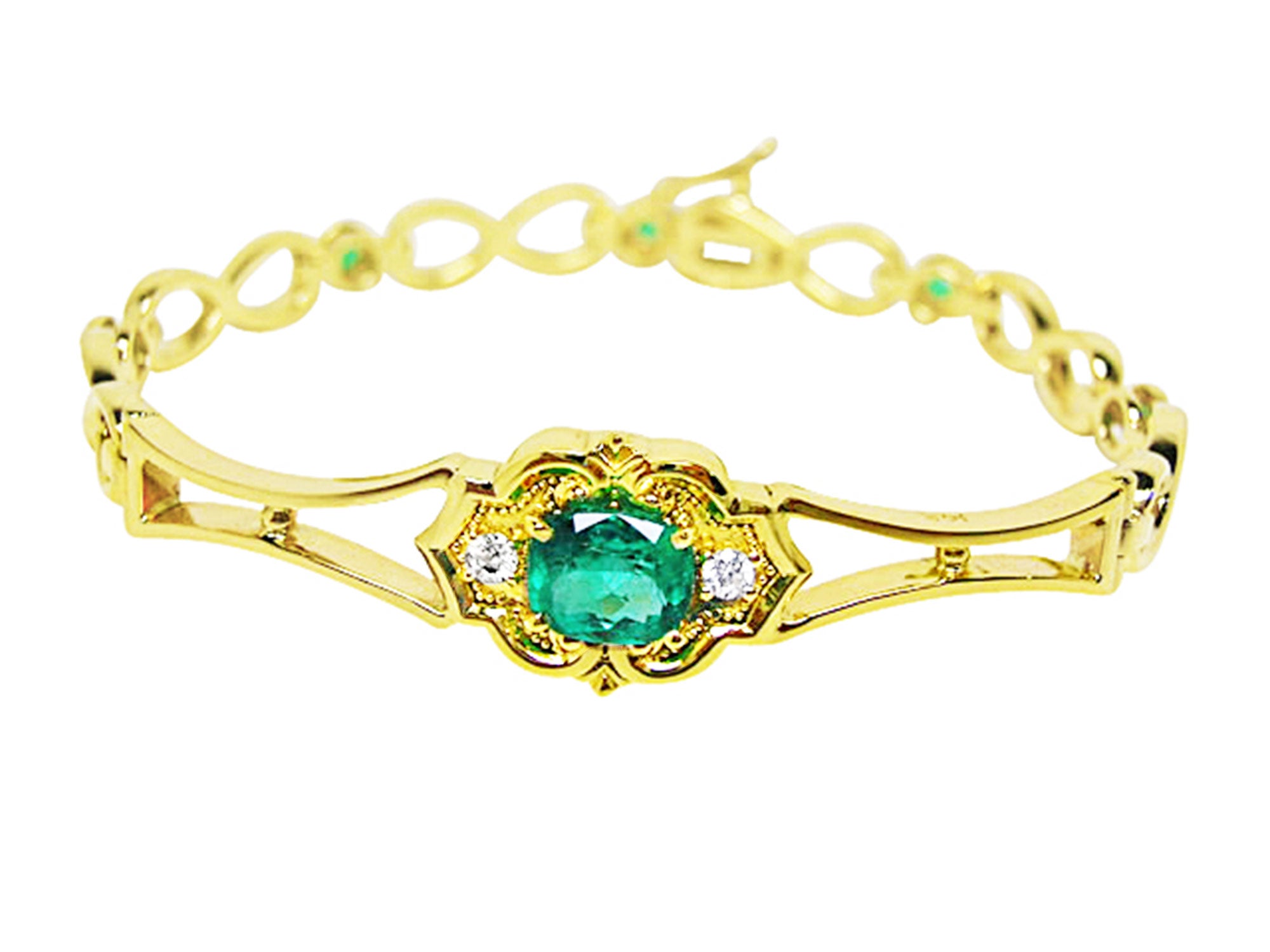 Emerald bracelets for sale