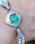18K Authentic Colombian emeralds solid gold jewelry