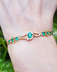 Affordable fine emerald jewelry and bracelet