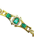 Ladies real emerald bracelet for sale