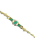 Emerald and diamond fine jewelry bracelet