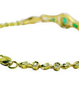 Colombian emerald women bracelet