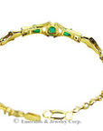 Bluish green emerald bracelet for sale