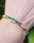 Authentic Colombian emerald bracelet